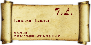 Tanczer Laura névjegykártya